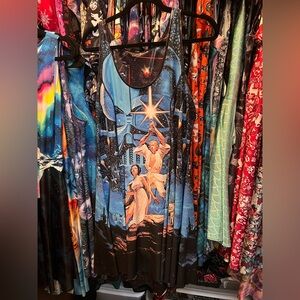 Blackmilk Star Wars Hildebrandt Poster longline IOD double sided Dress XL